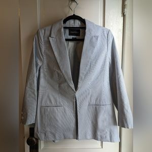 Wildfang seersucker boyfriend blazer